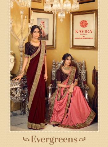 Evergreen by Kavira Pure Vichitra Silk Partywear Saree